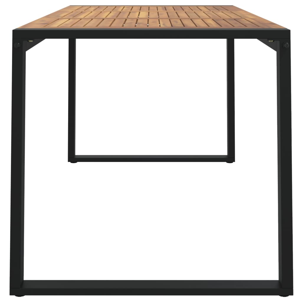 vidaXL Masă grădină picioare formă de U 140x80x75 cm lemn masiv acacia vidaXL Masă grădină picioare formă de U 140x80x75 cm lemn masiv acacia