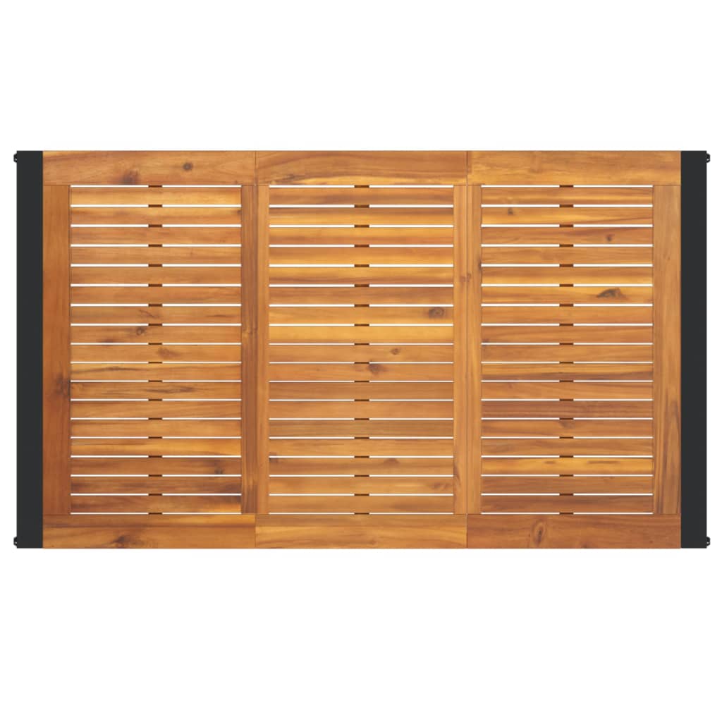 vidaXL Masă grădină picioare formă de U 140x80x75 cm lemn masiv acacia vidaXL Masă grădină picioare formă de U 140x80x75 cm lemn masiv acacia