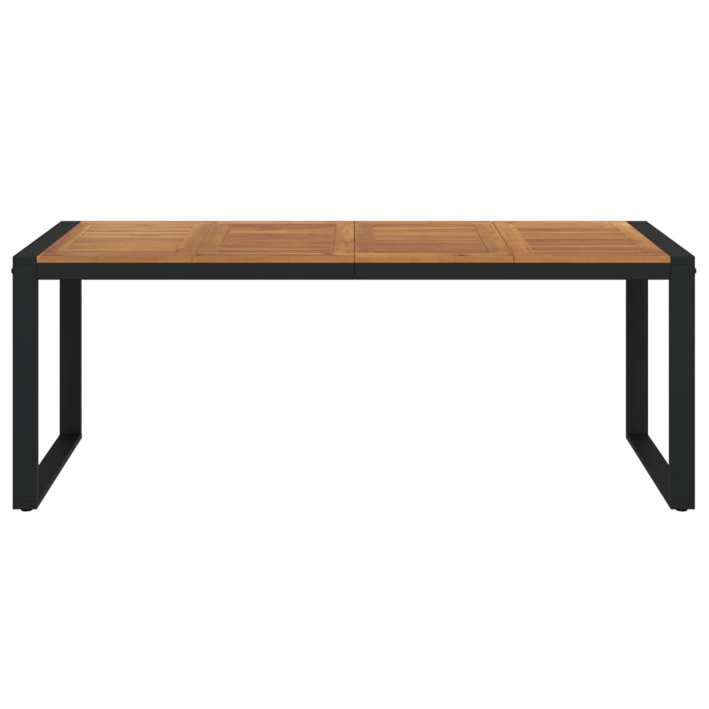 vidaXL Masă grădină picioare formă de U 200x90x75 cm lemn masiv acacia