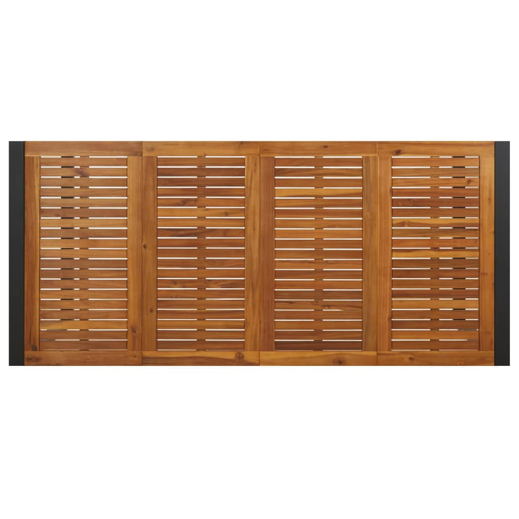 vidaXL Masă grădină picioare formă de U 200x90x75 cm lemn masiv acacia
