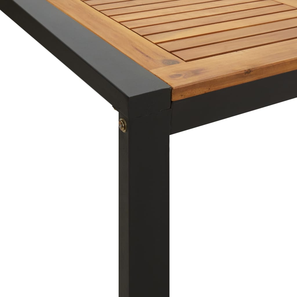 vidaXL Masă grădină picioare formă de U 200x90x75 cm lemn masiv acacia