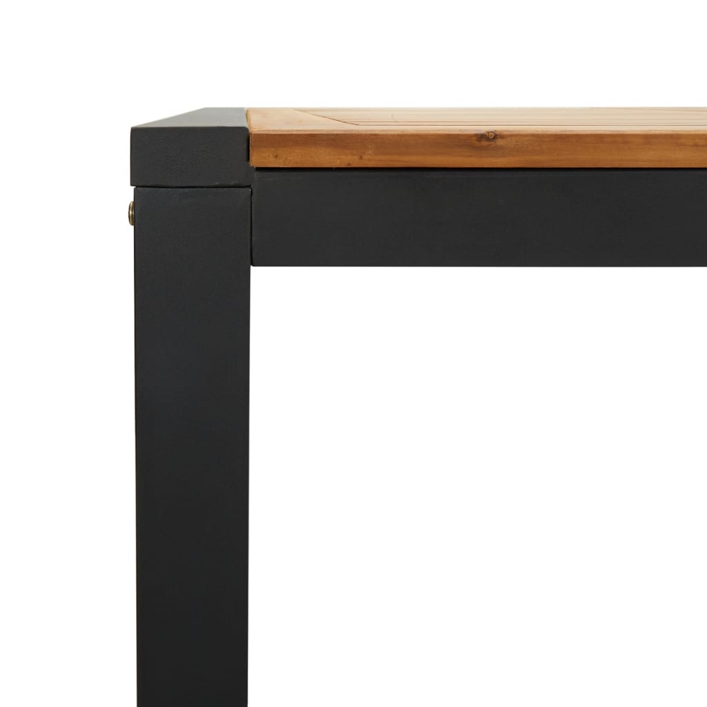 vidaXL Masă grădină picioare formă de U 200x90x75 cm lemn masiv acacia