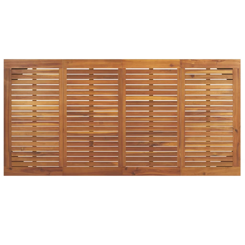 vidaXL Masă grădină picioare formă ac de păr 180x90x75 cm, lemn acacia