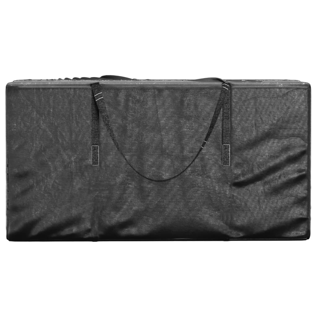 vidaXL Geantă depozitare brad de Crăciun negru 150x75x75cm polietilenă