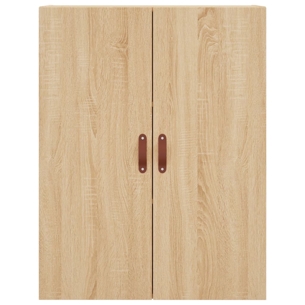 vidaXL Dulapuri montate pe perete, 2 buc, stejar sonoma, 69,5x34x90 cm