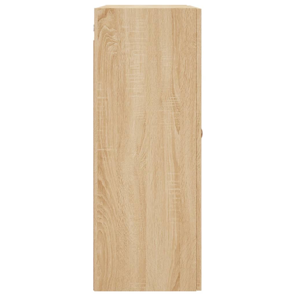 vidaXL Dulapuri montate pe perete, 2 buc, stejar sonoma, 69,5x34x90 cm