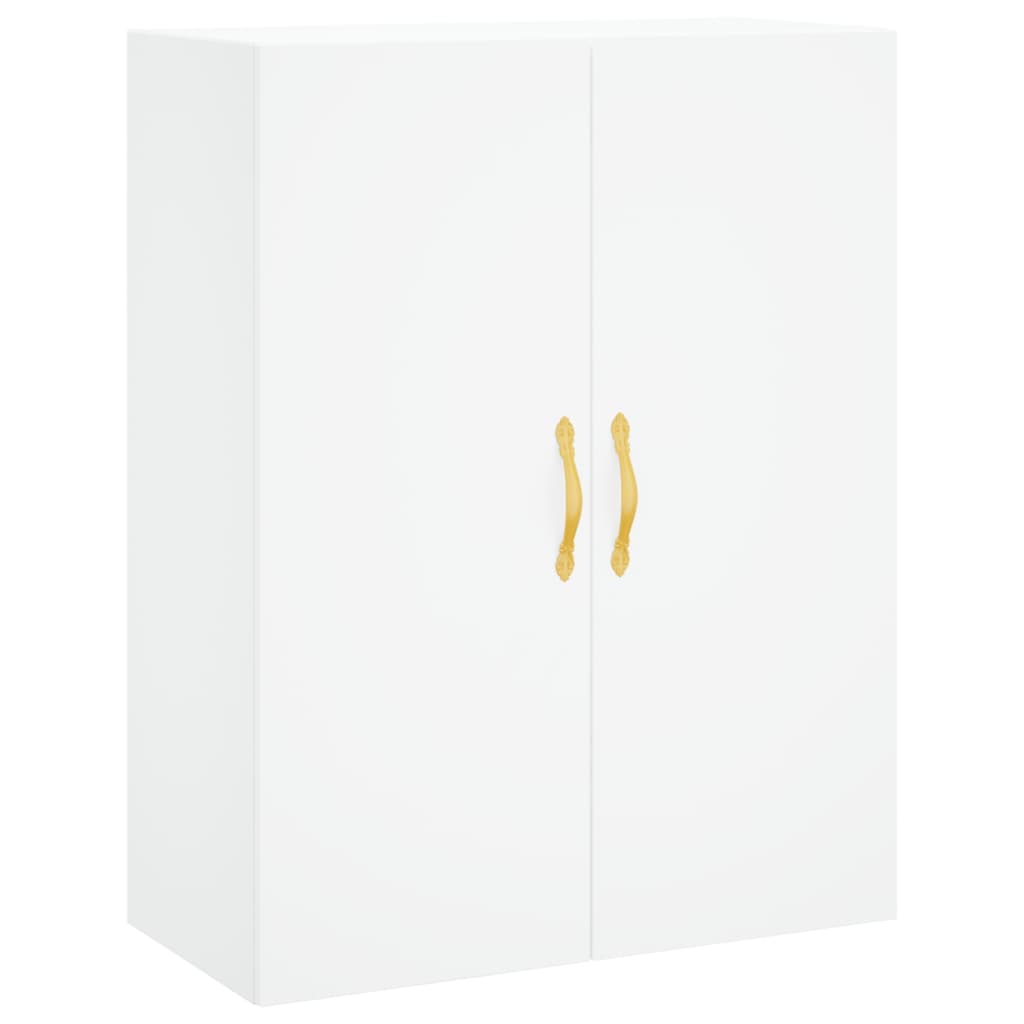 vidaXL Dulapuri cu montaj pe perete, 2 buc, alb, 69,5x34x90 cm