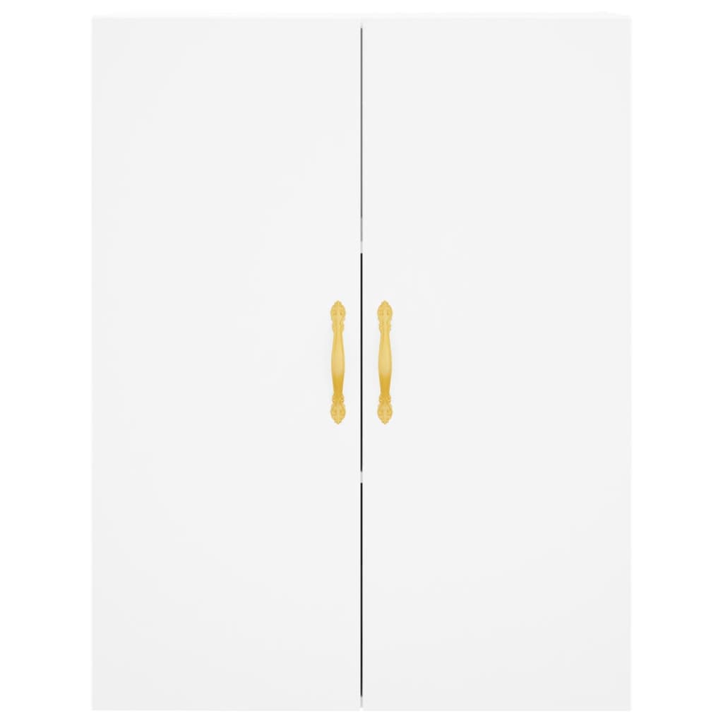 vidaXL Dulapuri cu montaj pe perete, 2 buc, alb, 69,5x34x90 cm