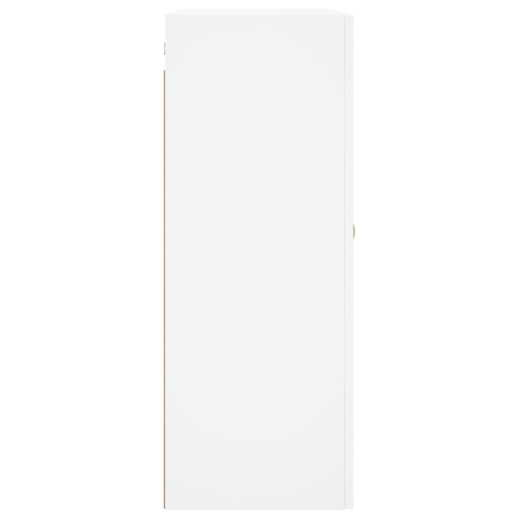 vidaXL Dulapuri cu montaj pe perete, 2 buc, alb, 69,5x34x90 cm