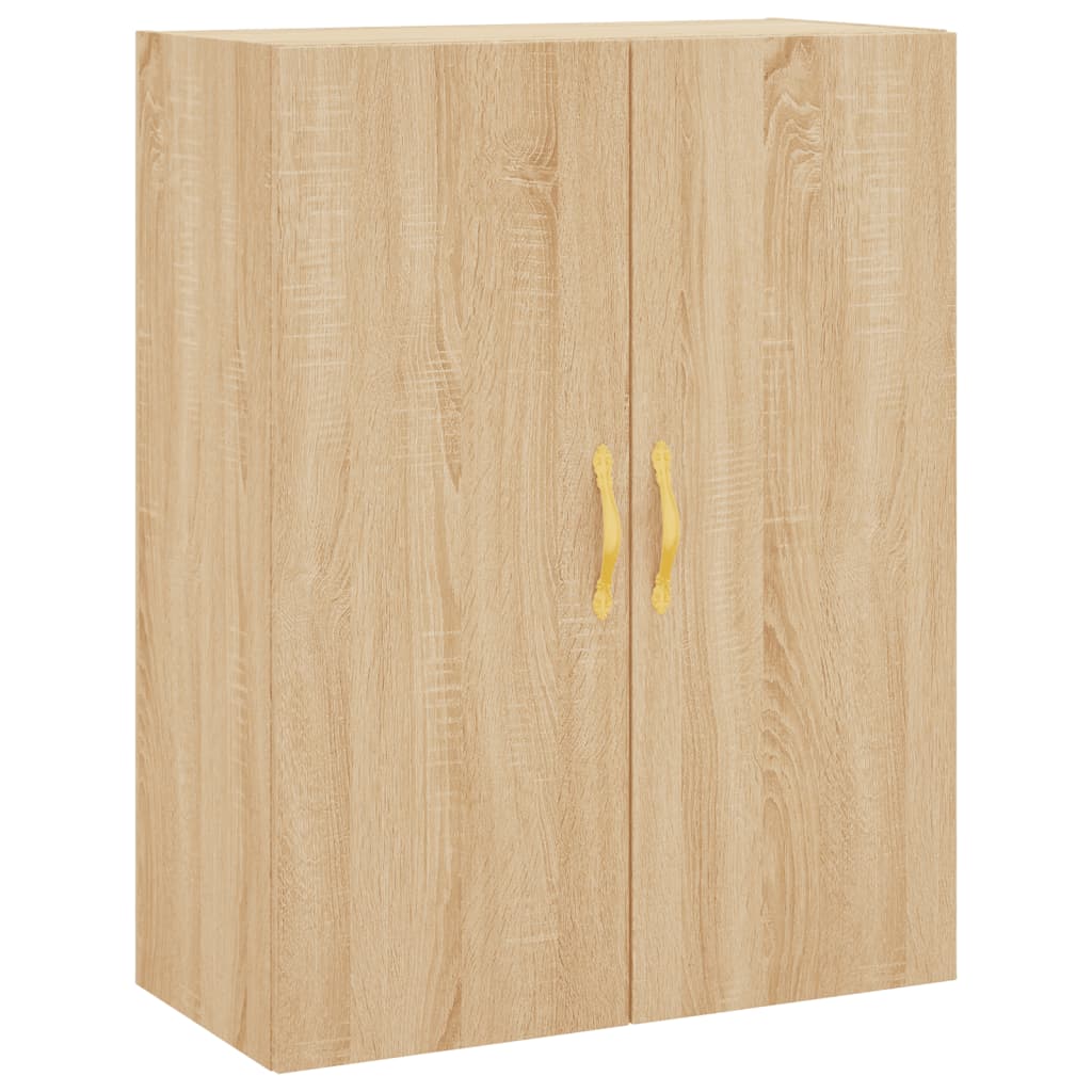 vidaXL Dulapuri montate pe perete, 2 buc, stejar sonoma, 69,5x34x90 cm
