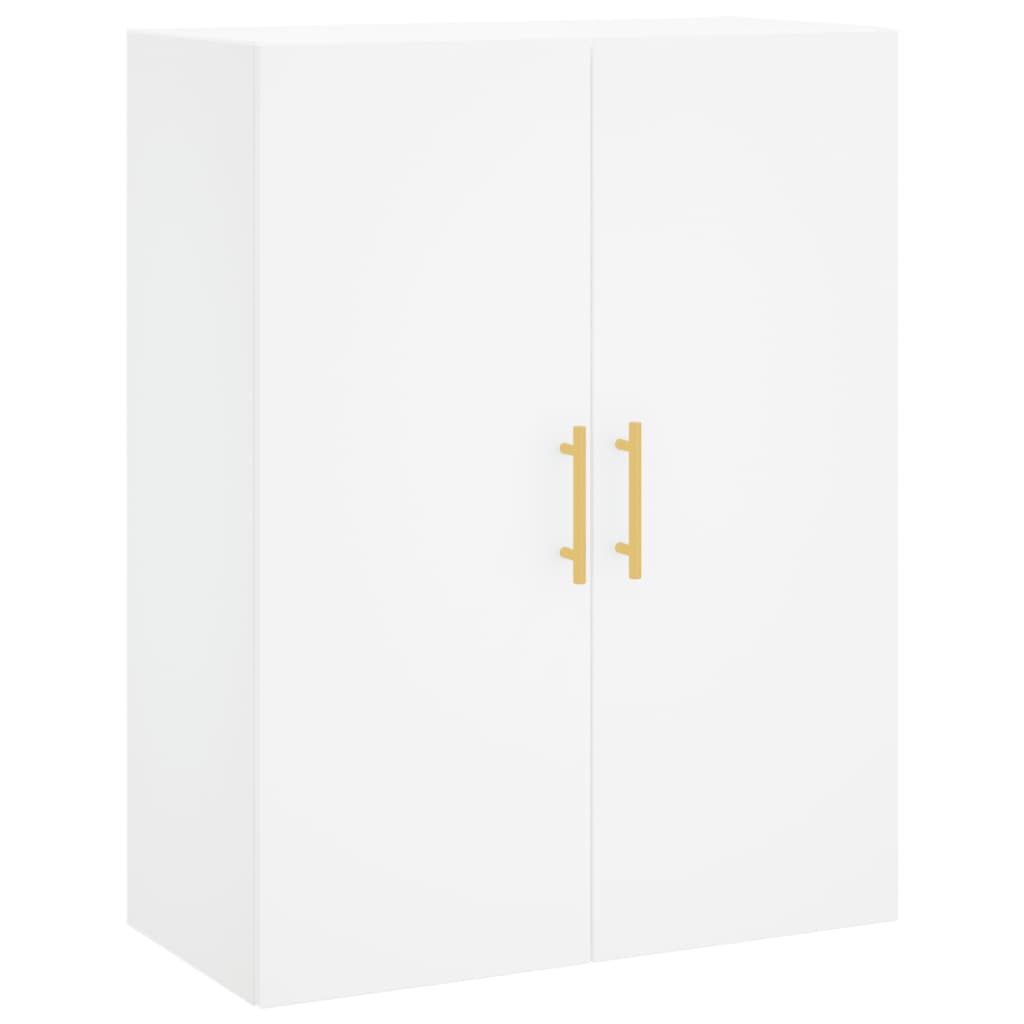 vidaXL Dulapuri cu montaj pe perete, 2 buc, alb, 69,5x34x90 cm