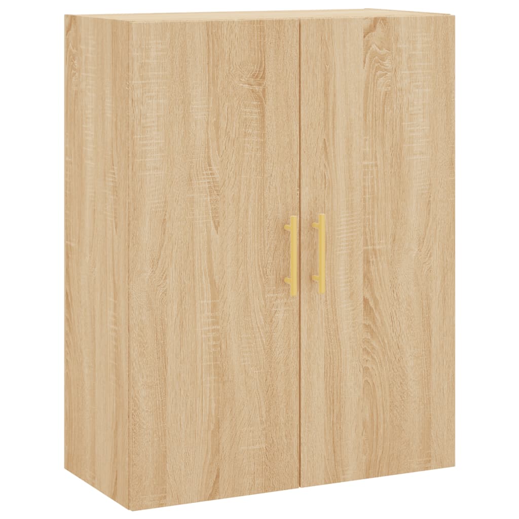 vidaXL Dulapuri montate pe perete, 2 buc, stejar sonoma, 69,5x34x90 cm