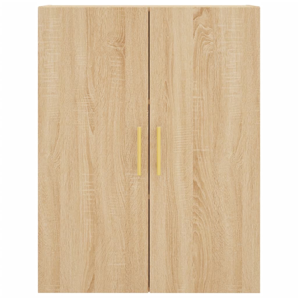 vidaXL Dulapuri montate pe perete, 2 buc, stejar sonoma, 69,5x34x90 cm