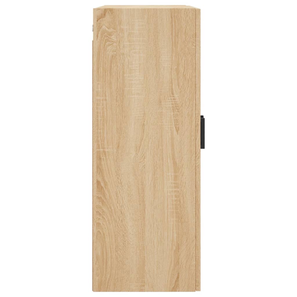 vidaXL Dulapuri montate pe perete, 2 buc, stejar sonoma, 69,5x34x90 cm