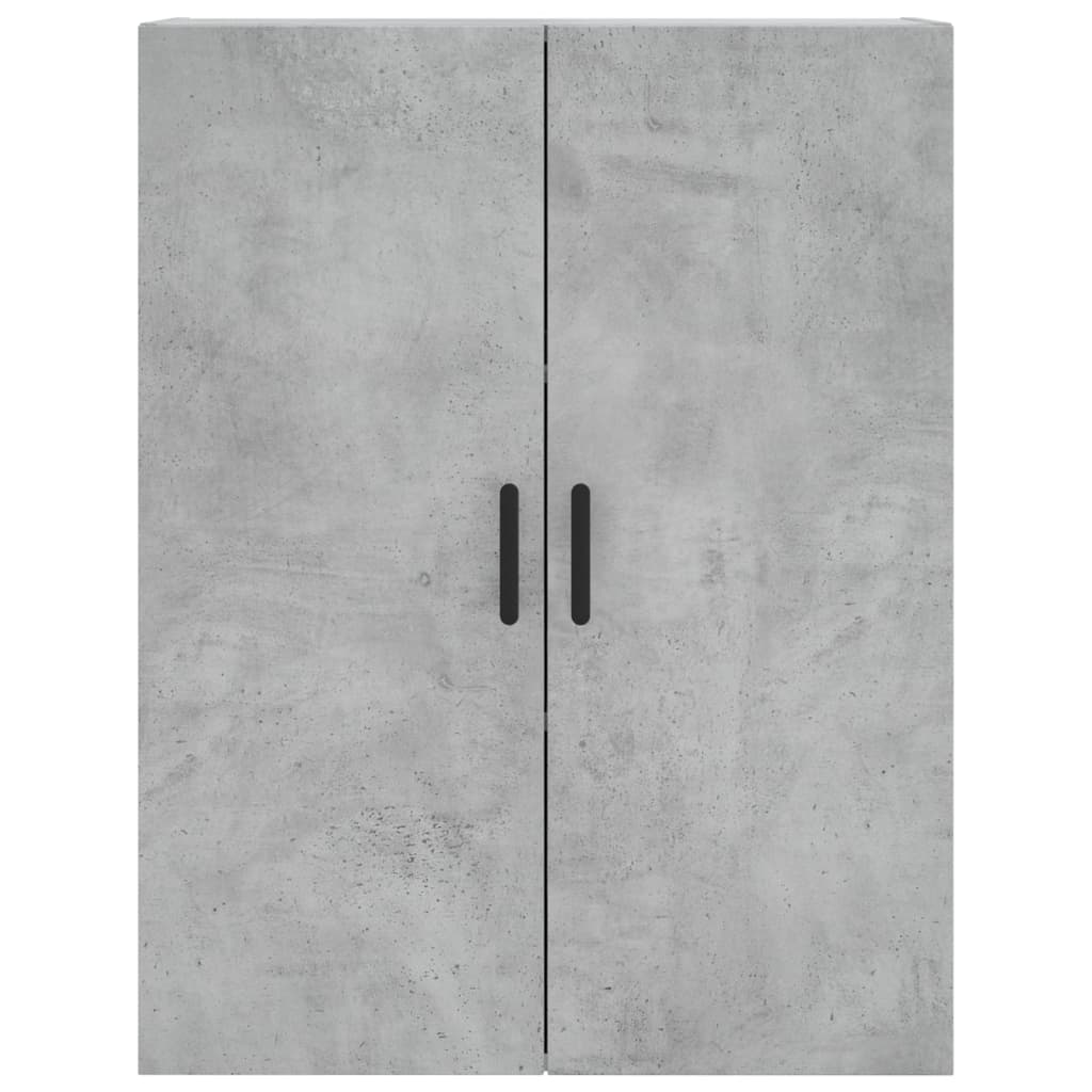 vidaXL Dulap cu montaj pe perete, 2 buc, gri beton, 69,5x34x90 cm