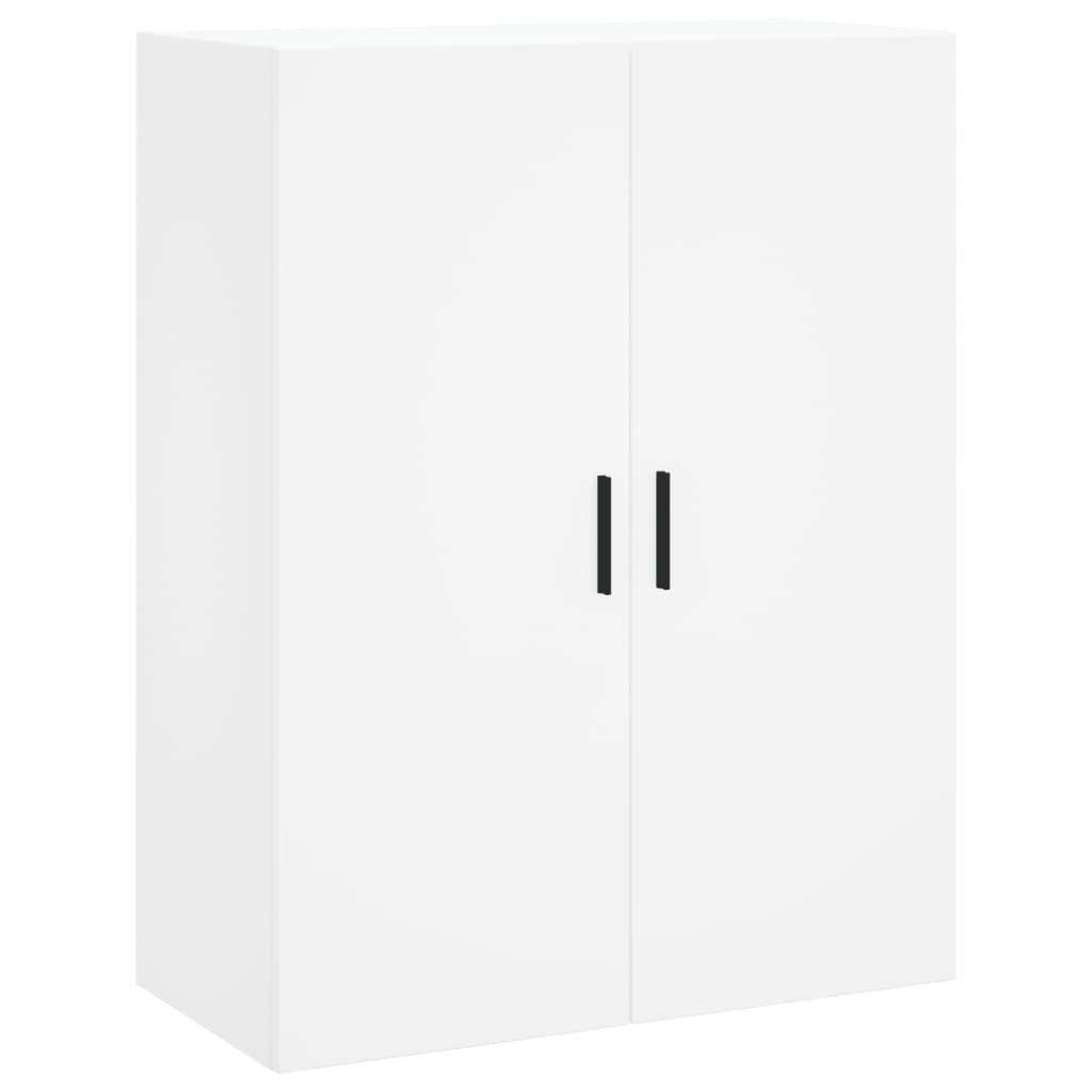 vidaXL Dulapuri cu montaj pe perete, 2 buc, alb, 69,5x34x90 cm
