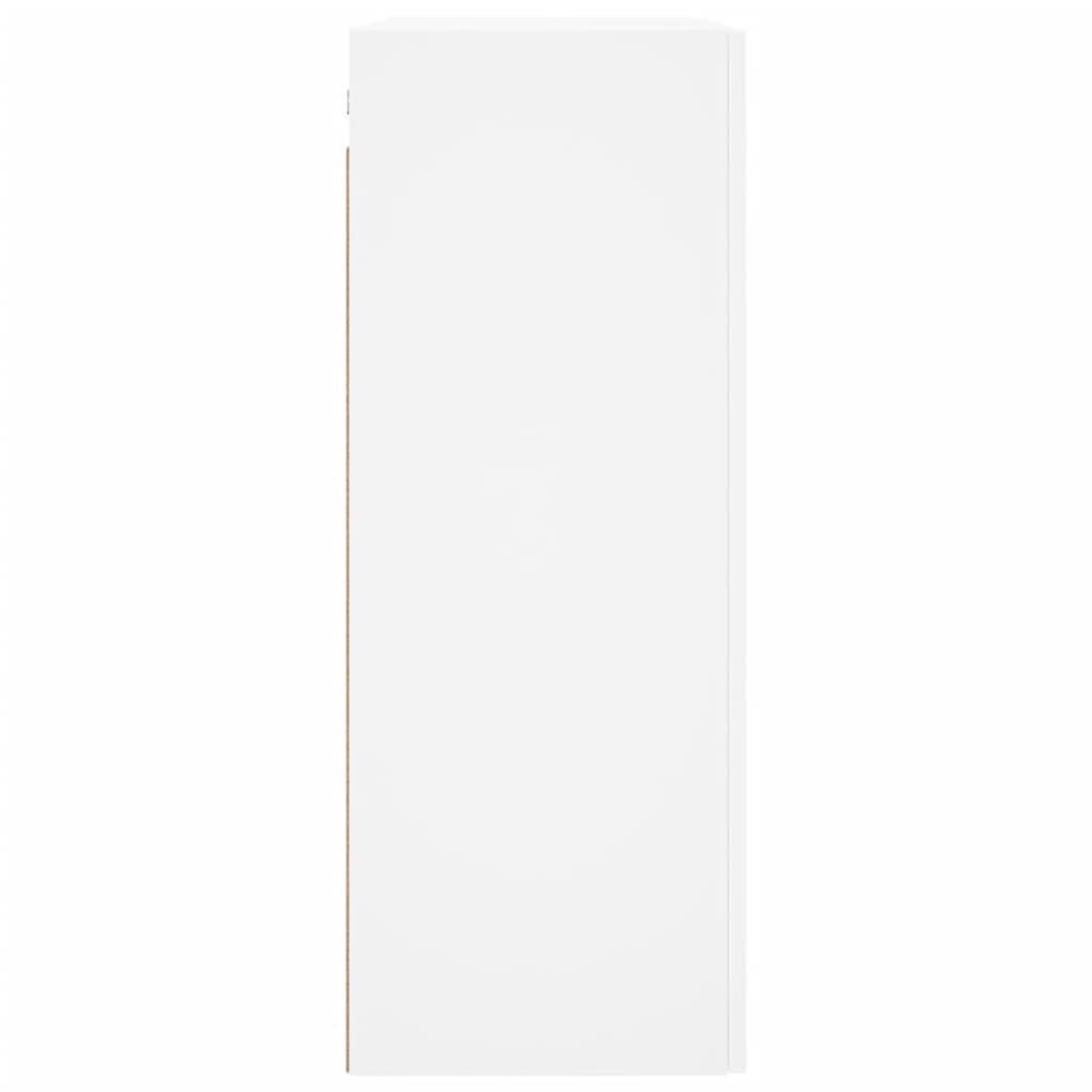 vidaXL Dulapuri cu montaj pe perete, 2 buc, alb, 69,5x34x90 cm