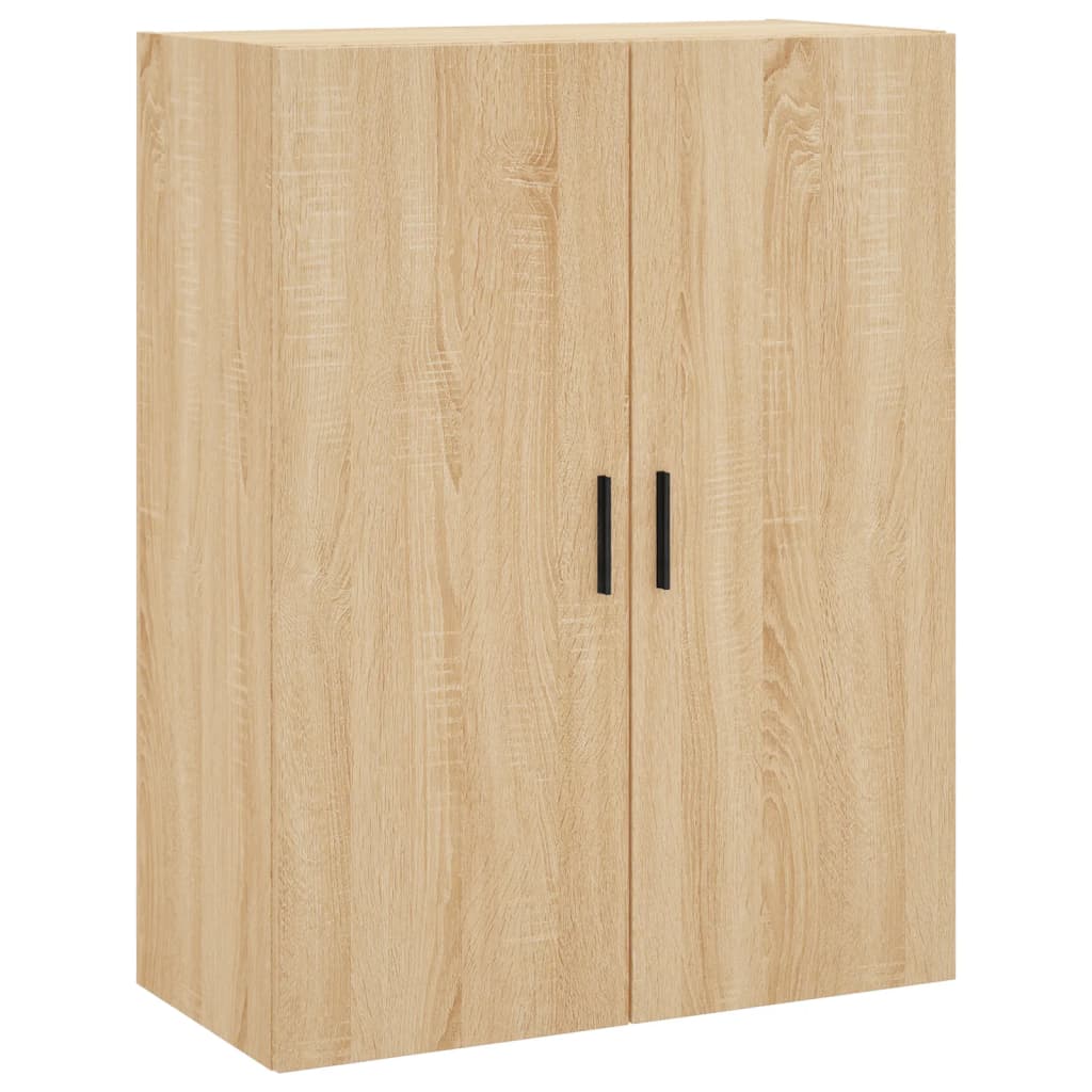 vidaXL Dulapuri montate pe perete, 2 buc, stejar sonoma, 69,5x34x90 cm
