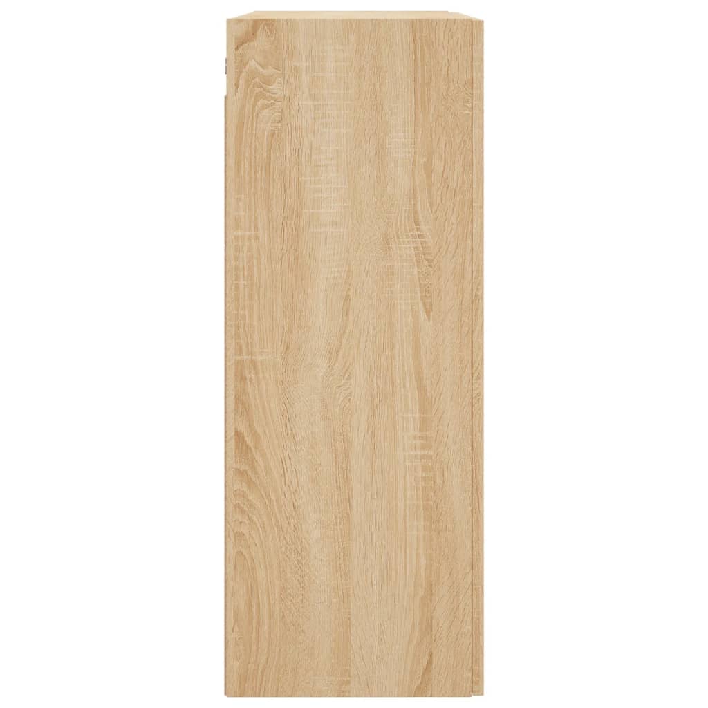 vidaXL Dulapuri montate pe perete, 2 buc, stejar sonoma, 69,5x34x90 cm