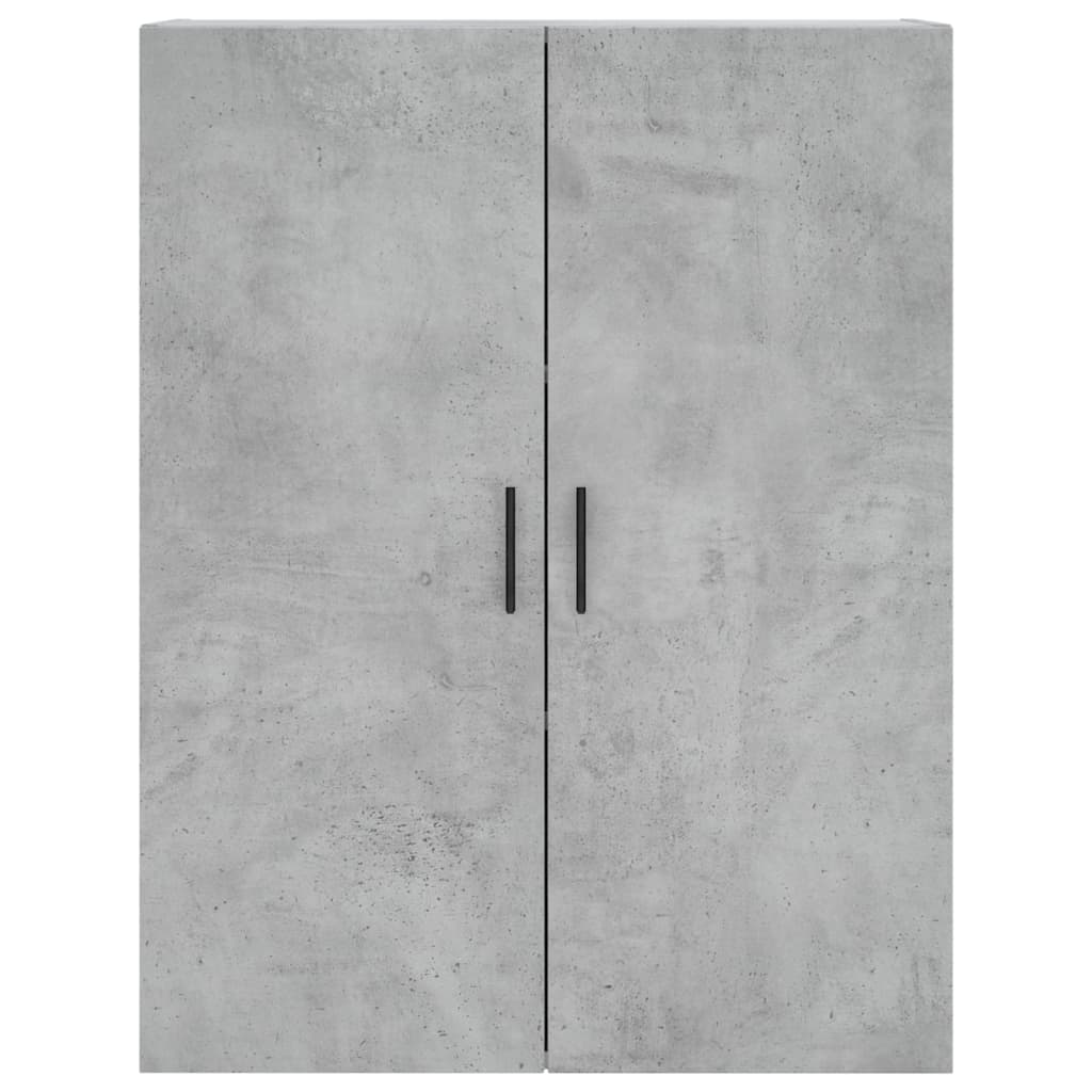 vidaXL Dulap cu montaj pe perete, 2 buc, gri beton, 69,5x34x90 cm