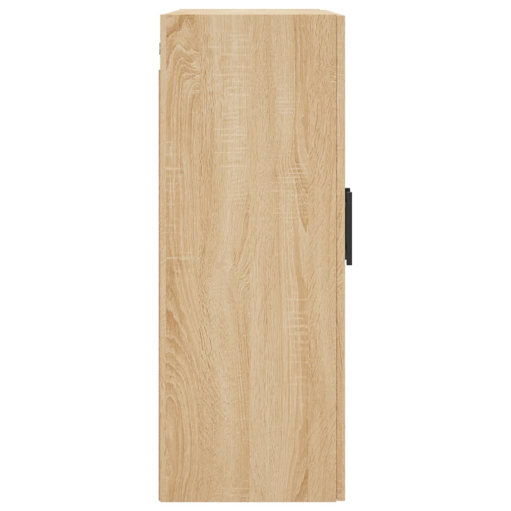 vidaXL Dulapuri montate pe perete, 2 buc, stejar sonoma, 69,5x34x90 cm