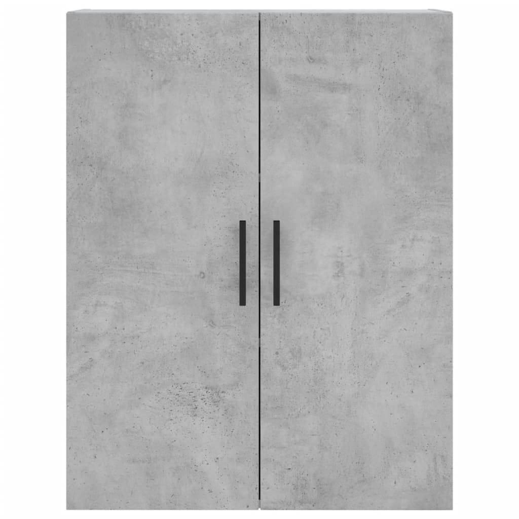 vidaXL Dulap cu montaj pe perete, 2 buc, gri beton, 69,5x34x90 cm