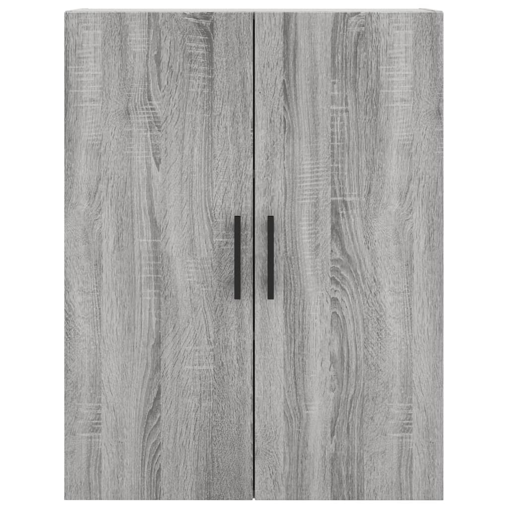vidaXL Dulapuri montate pe perete, 2 buc, gri sonoma, 69,5x34x90 cm