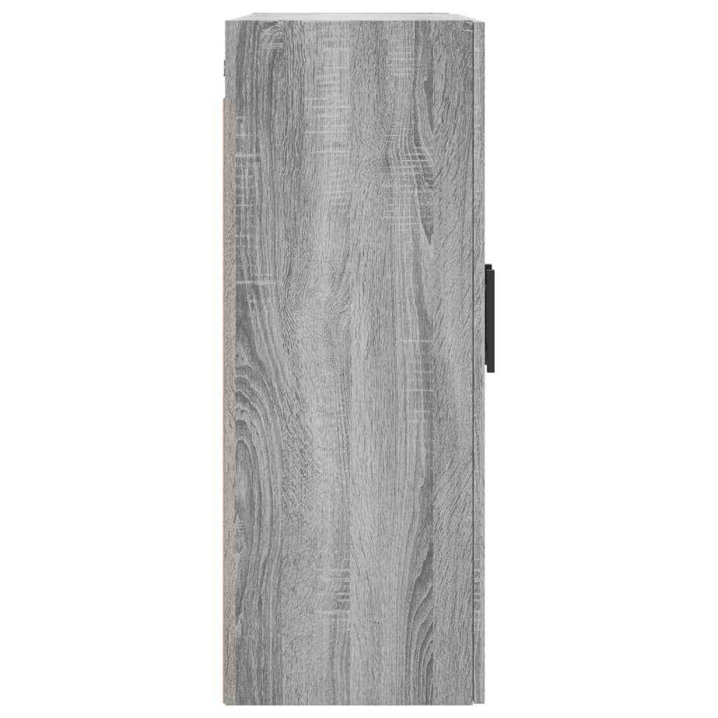 vidaXL Dulapuri montate pe perete, 2 buc, gri sonoma, 69,5x34x90 cm