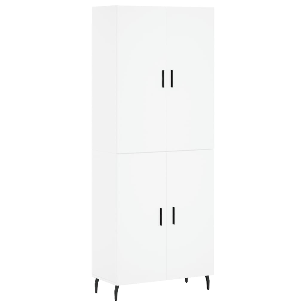 vidaXL Dulap înalt, alb, 69,5x34x180 cm, lemn compozit vidaXL Dulap înalt, alb, 69,5x34x180 cm, lemn compozit