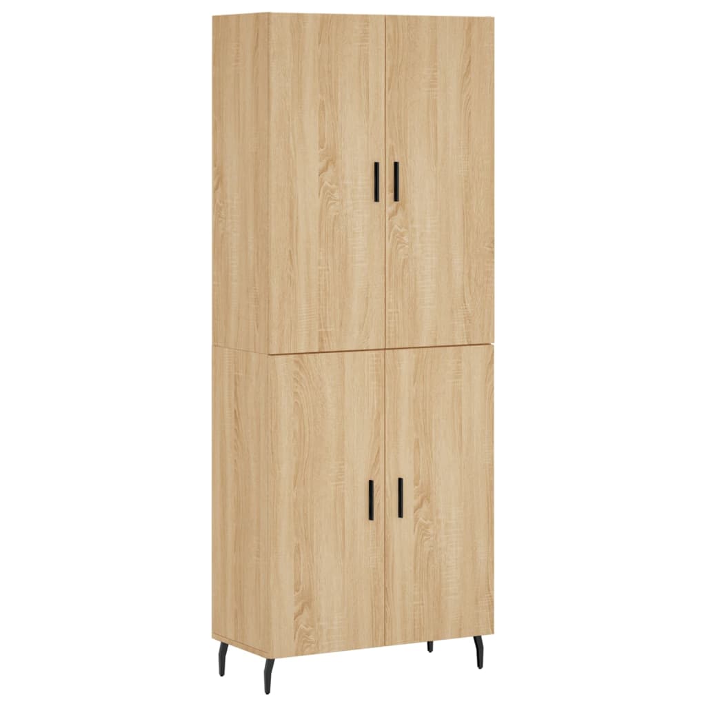vidaXL Dulap înalt, stejar sonoma, 69,5x34x180 cm, lemn compozit