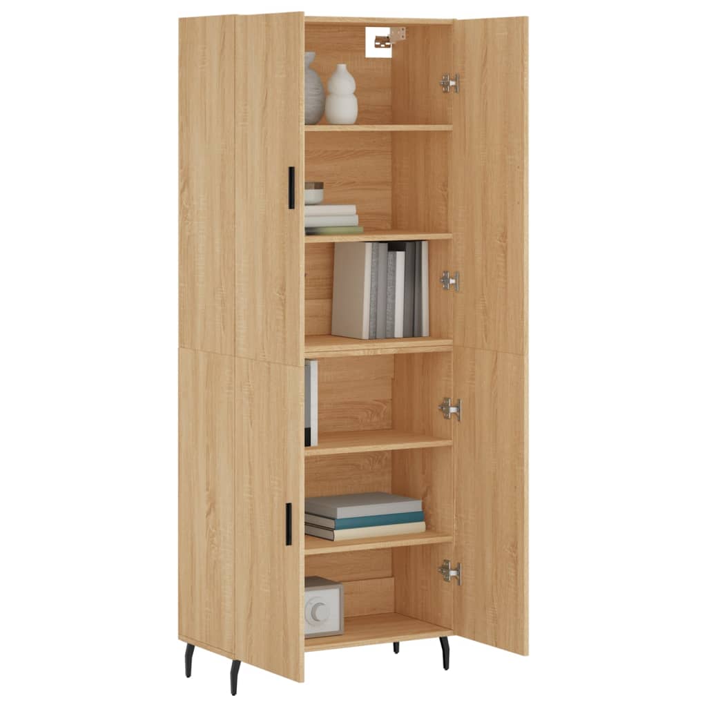 vidaXL Dulap înalt, stejar sonoma, 69,5x34x180 cm, lemn compozit