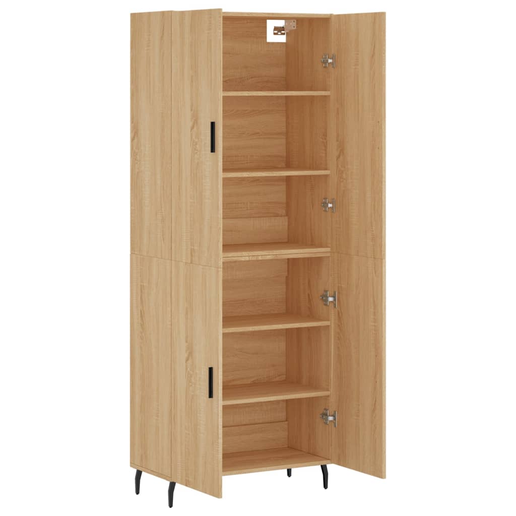 vidaXL Dulap înalt, stejar sonoma, 69,5x34x180 cm, lemn compozit
