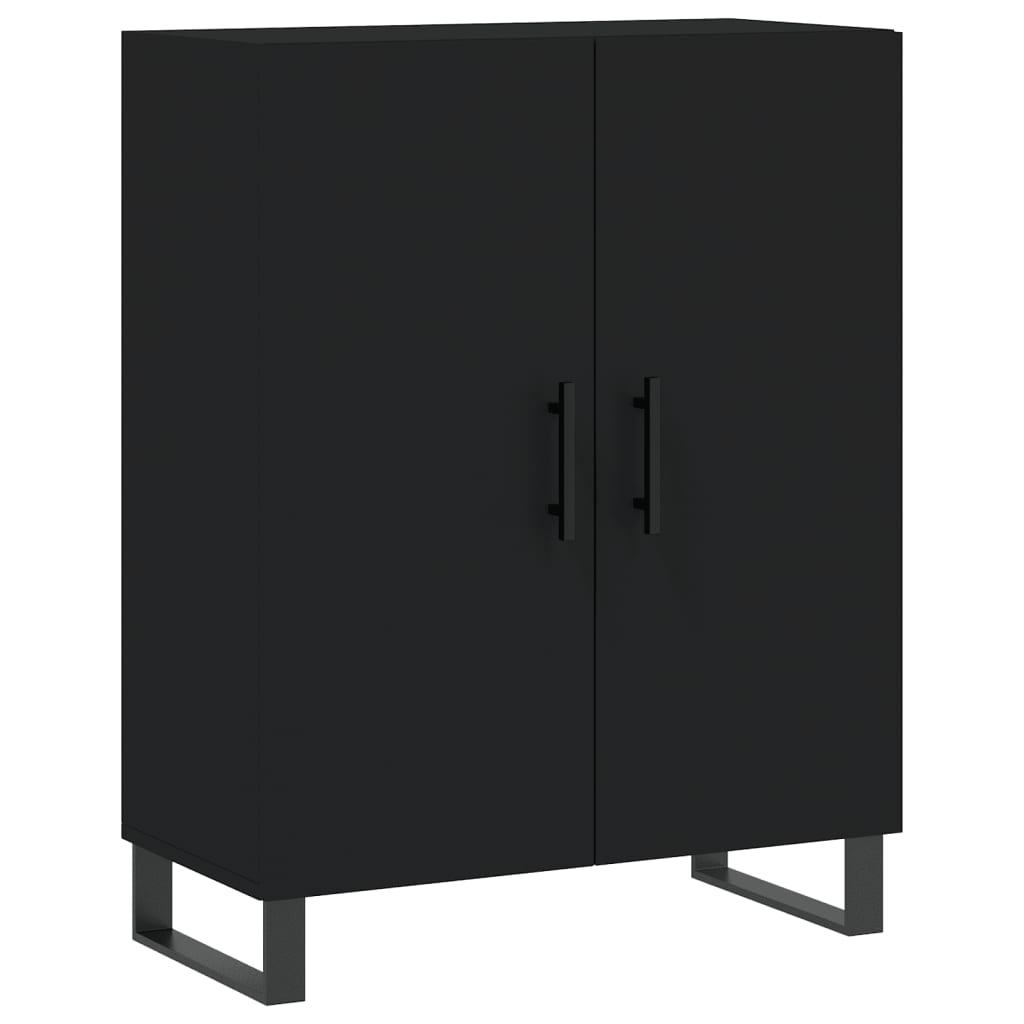 vidaXL Dulap înalt, negru, 69,5x34x180 cm, lemn compozit