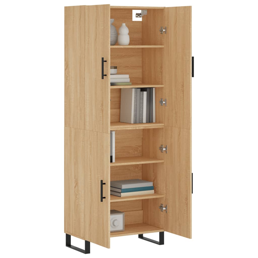 vidaXL Dulap înalt, stejar sonoma, 69,5x34x180 cm, lemn compozit