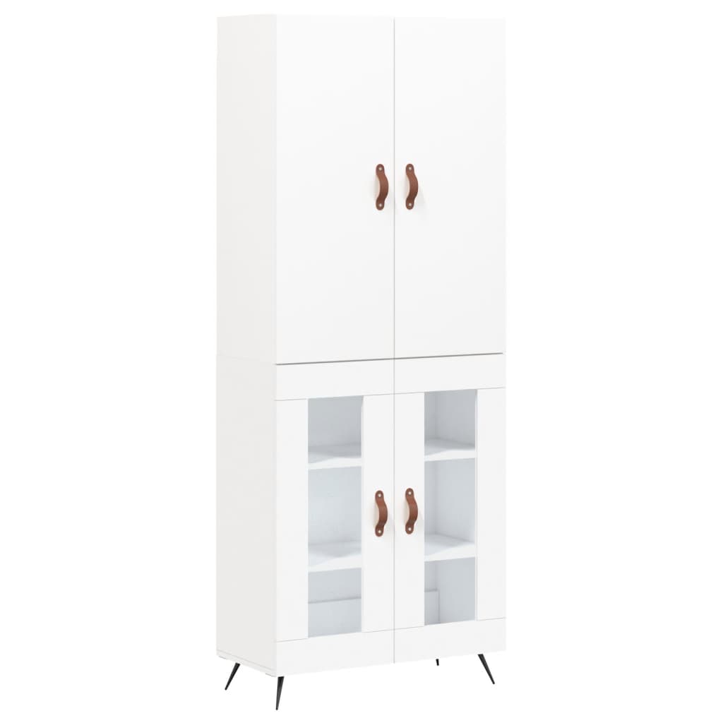 vidaXL Dulap înalt, alb, 69,5x34x180 cm, lemn compozit vidaXL Dulap înalt, alb, 69,5x34x180 cm, lemn compozit