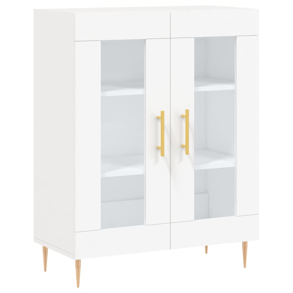vidaXL Dulap înalt, alb, 69,5x34x180 cm, lemn compozit