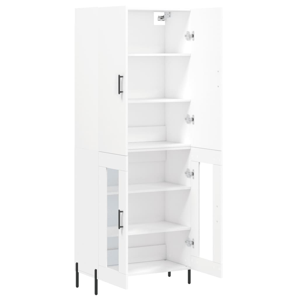 vidaXL Dulap înalt, alb, 69,5x34x180 cm, lemn compozit vidaXL Dulap înalt, alb, 69,5x34x180 cm, lemn compozit
