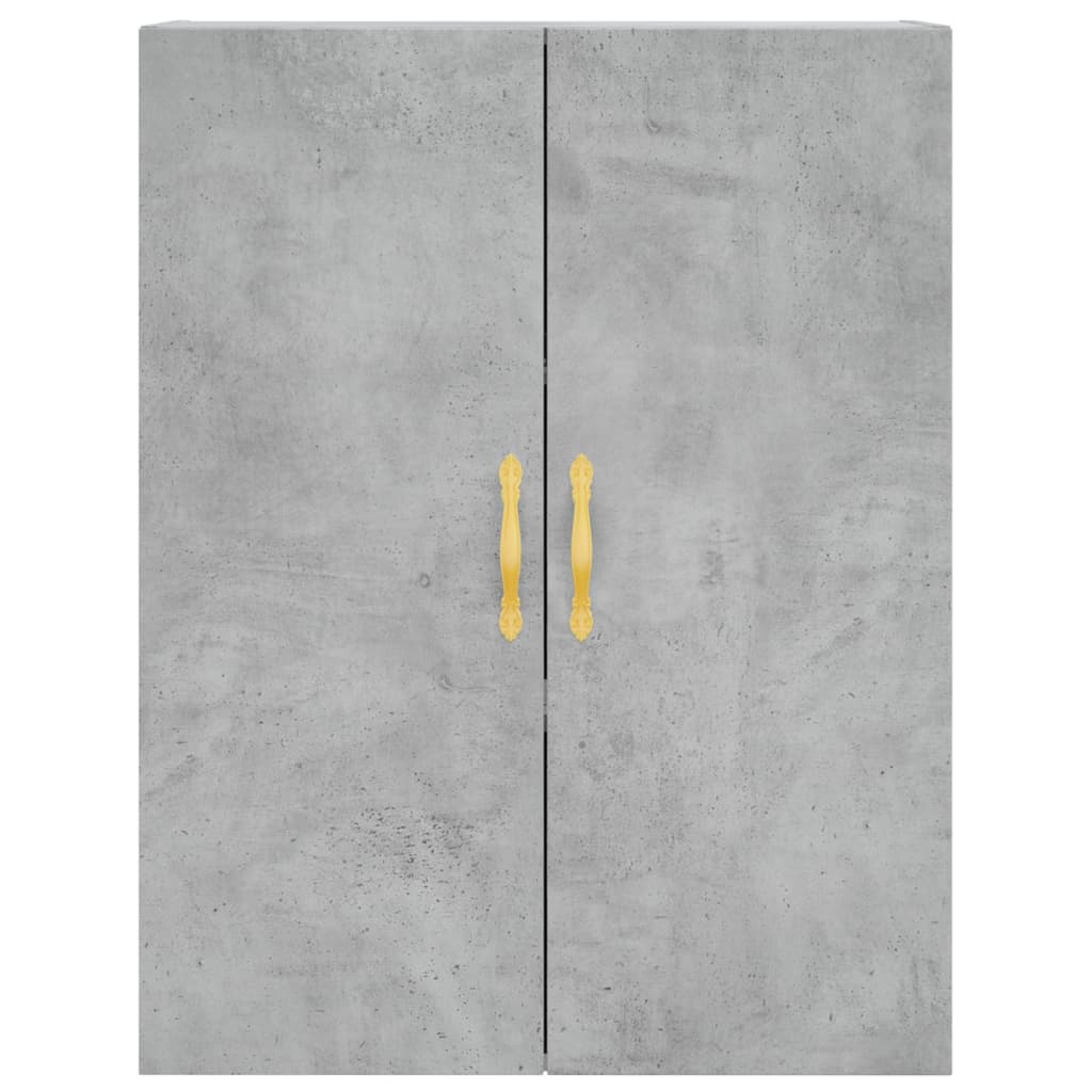vidaXL Dulap înalt, gri beton, 69,5x34x180, lemn compozit