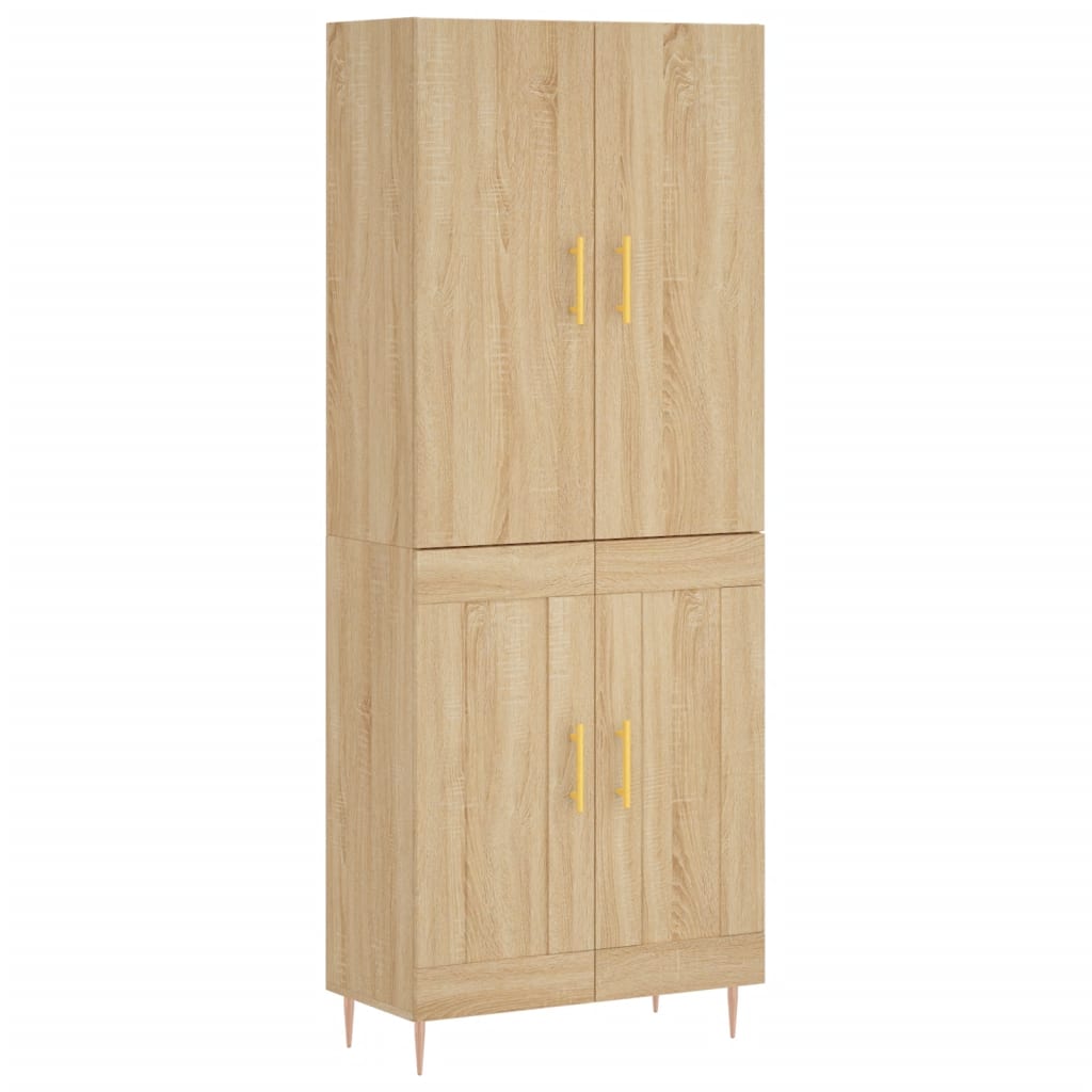 vidaXL Dulap înalt, stejar sonoma, 69,5x34x180 cm, lemn compozit vidaXL Dulap înalt, stejar sonoma, 69,5x34x180 cm, lemn compozit