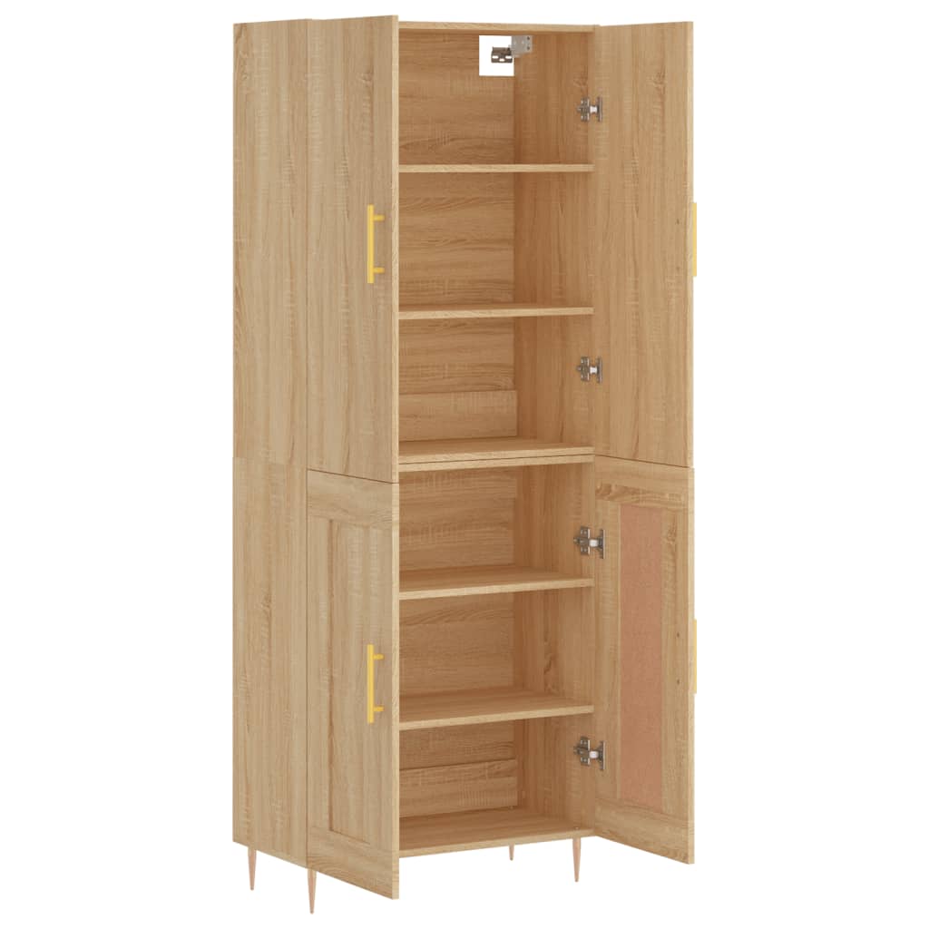 vidaXL Dulap înalt, stejar sonoma, 69,5x34x180 cm, lemn compozit vidaXL Dulap înalt, stejar sonoma, 69,5x34x180 cm, lemn compozit