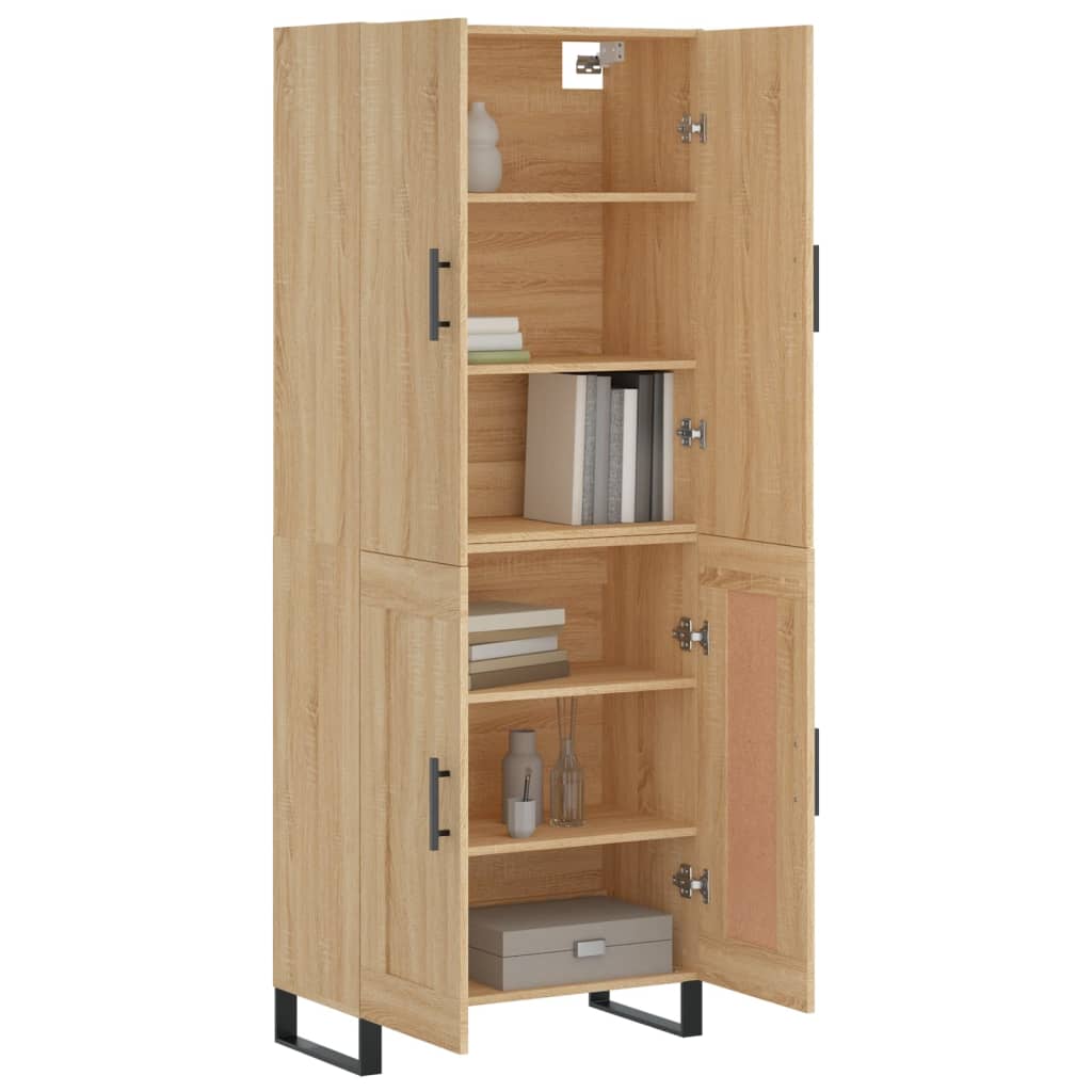 vidaXL Dulap înalt, stejar sonoma, 69,5x34x180 cm, lemn compozit vidaXL Dulap înalt, stejar sonoma, 69,5x34x180 cm, lemn compozit