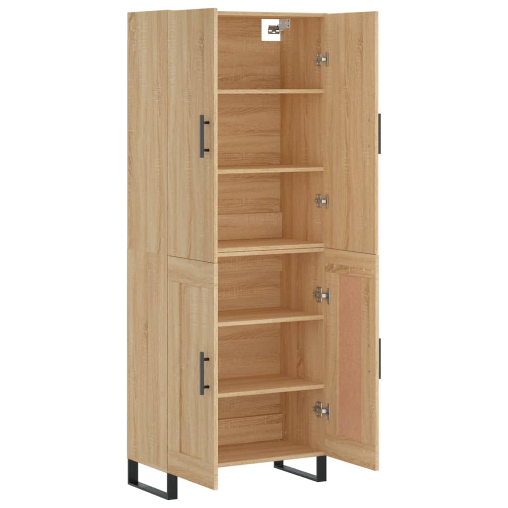 vidaXL Dulap înalt, stejar sonoma, 69,5x34x180 cm, lemn compozit vidaXL Dulap înalt, stejar sonoma, 69,5x34x180 cm, lemn compozit