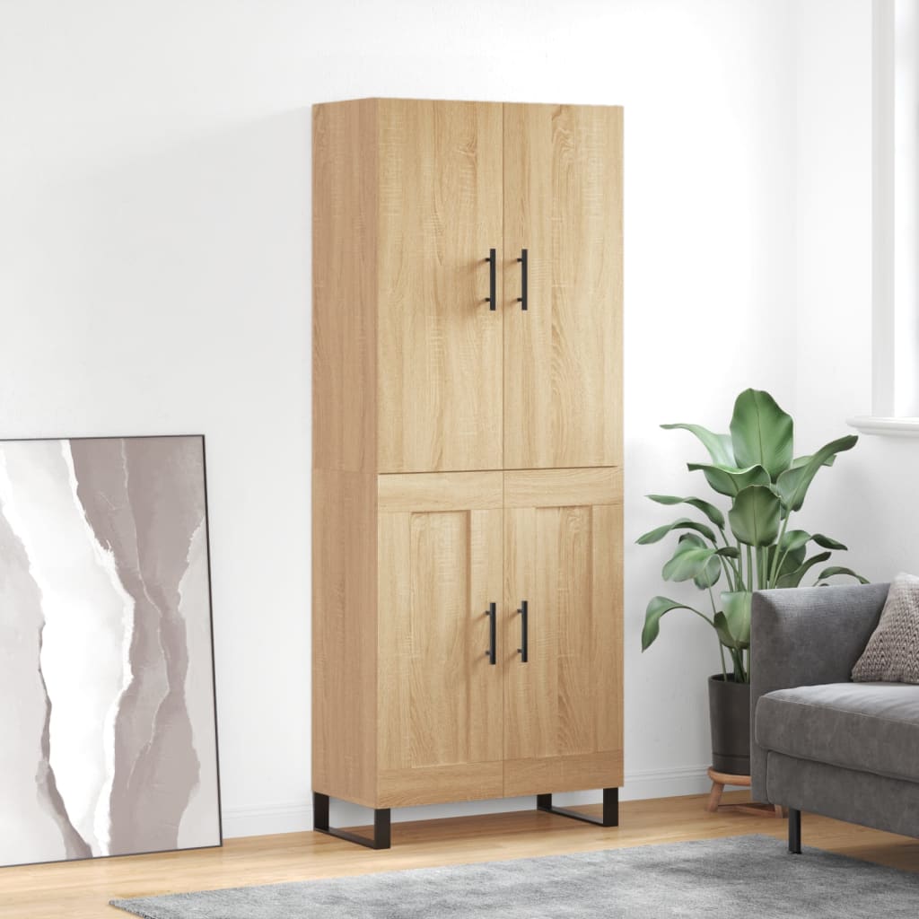 vidaXL Dulap înalt, stejar sonoma, 69,5x34x180 cm, lemn compozit vidaXL Dulap înalt, stejar sonoma, 69,5x34x180 cm, lemn compozit