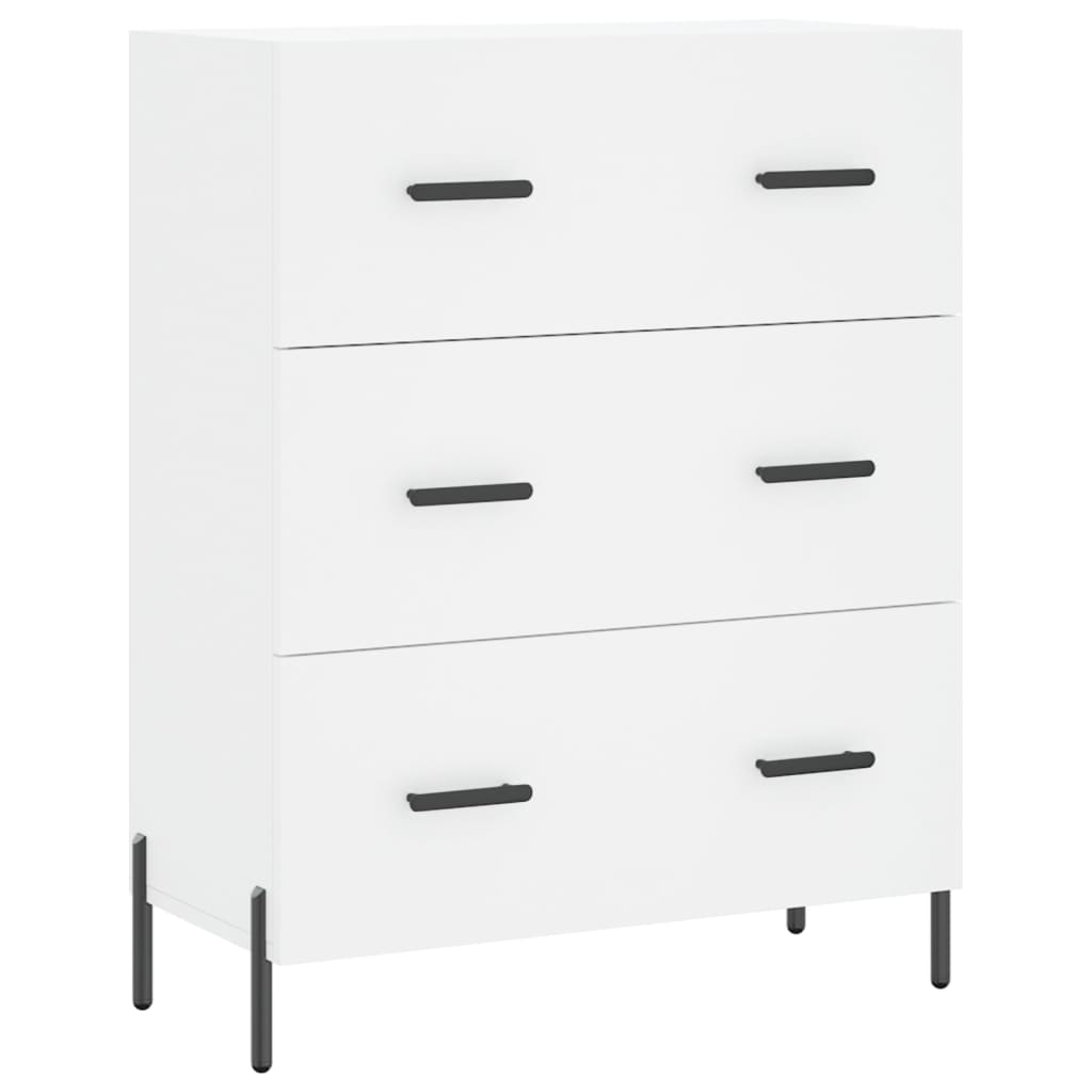 vidaXL Dulap înalt, alb, 69,5x34x180 cm, lemn compozit