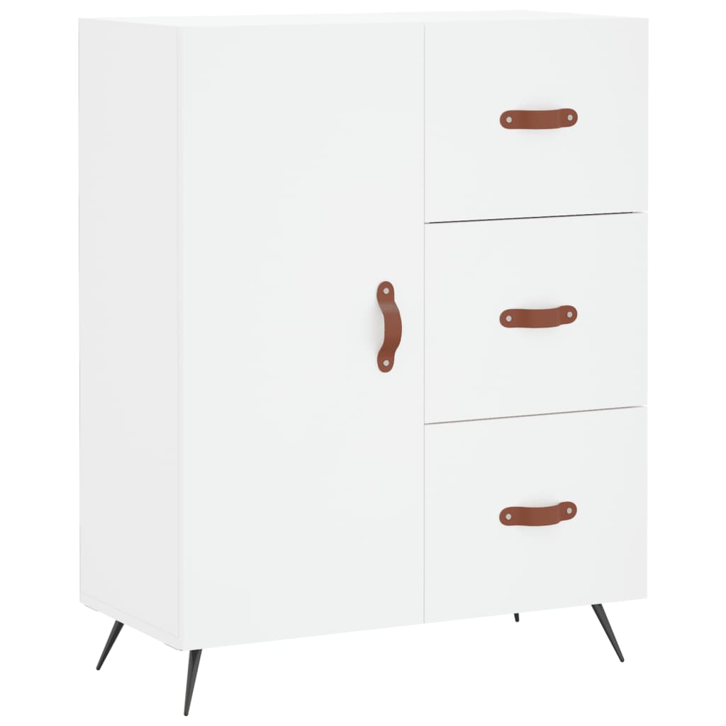 vidaXL Dulap înalt, alb, 69,5x34x180 cm, lemn compozit