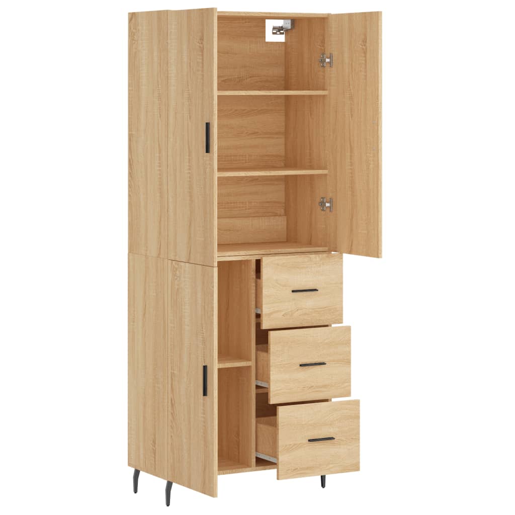 vidaXL Dulap înalt, stejar sonoma, 69,5x34x180 cm, lemn compozit vidaXL Dulap înalt, stejar sonoma, 69,5x34x180 cm, lemn compozit