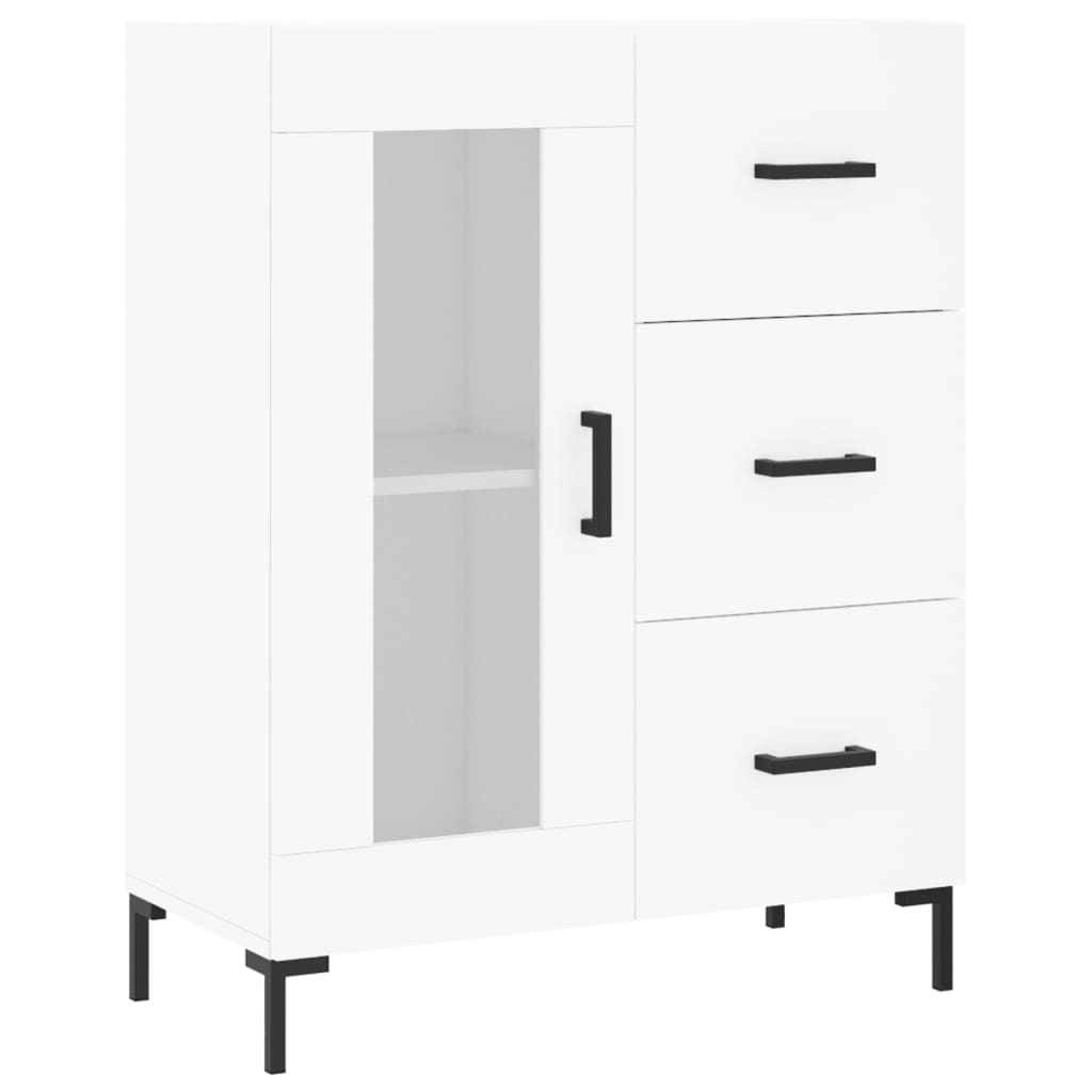 vidaXL Dulap înalt, alb, 69,5x34x180 cm, lemn compozit vidaXL Dulap înalt, alb, 69,5x34x180 cm, lemn compozit