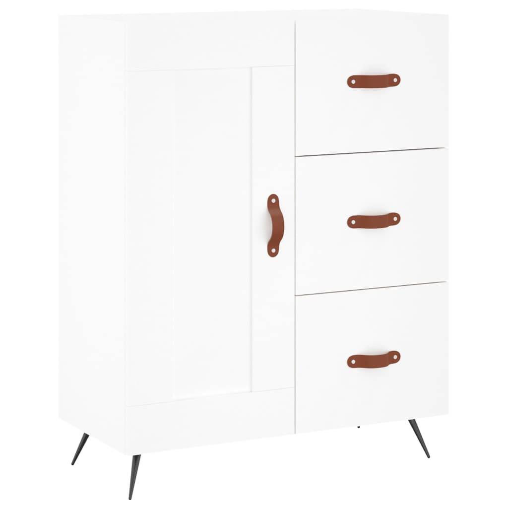 vidaXL Dulap înalt, alb, 69,5x34x180 cm, lemn compozit vidaXL Dulap înalt, alb, 69,5x34x180 cm, lemn compozit