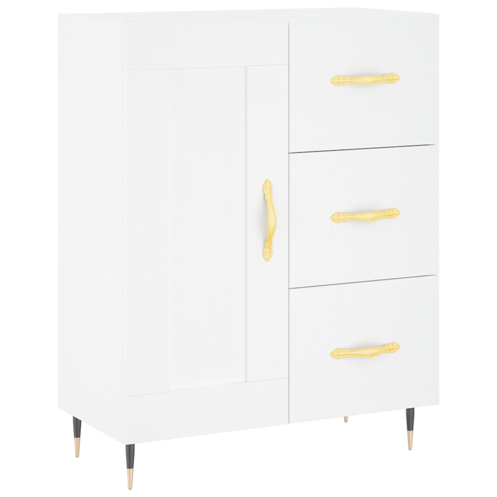 vidaXL Dulap înalt, alb, 69,5x34x180 cm, lemn compozit