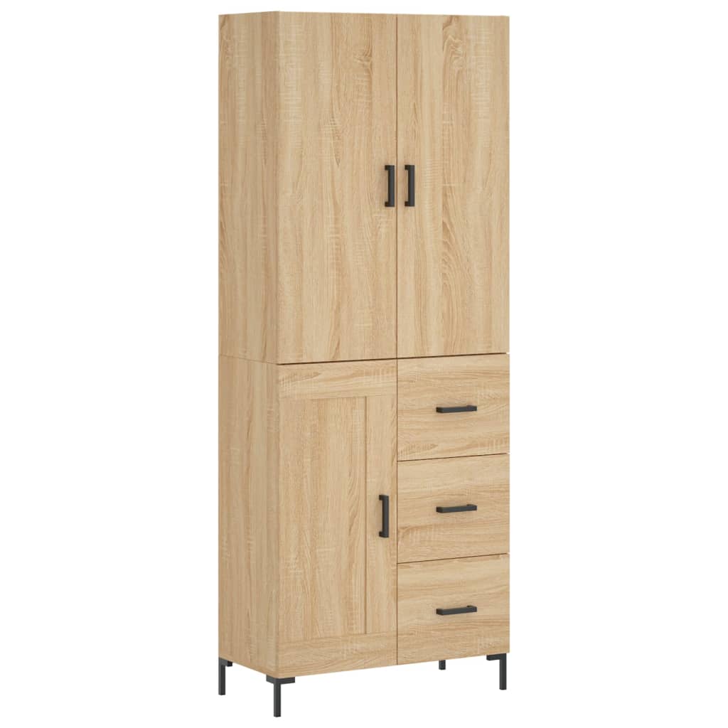 vidaXL Dulap înalt, stejar sonoma, 69,5x34x180 cm, lemn compozit